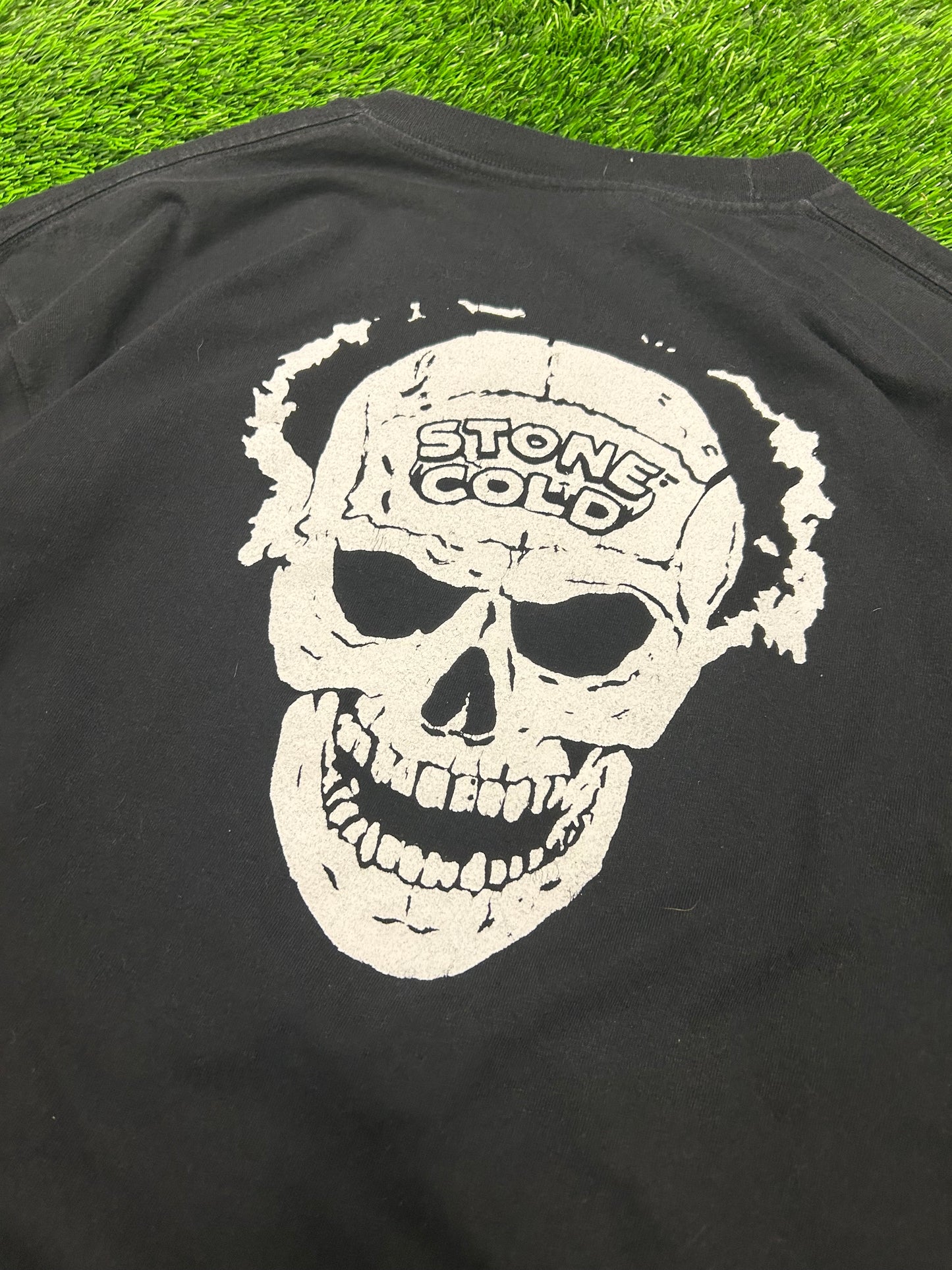 90s Stone Cold Steve Austin WWE Austin 3:16 Skull Vintage Wrestling Grail Tee (XL)