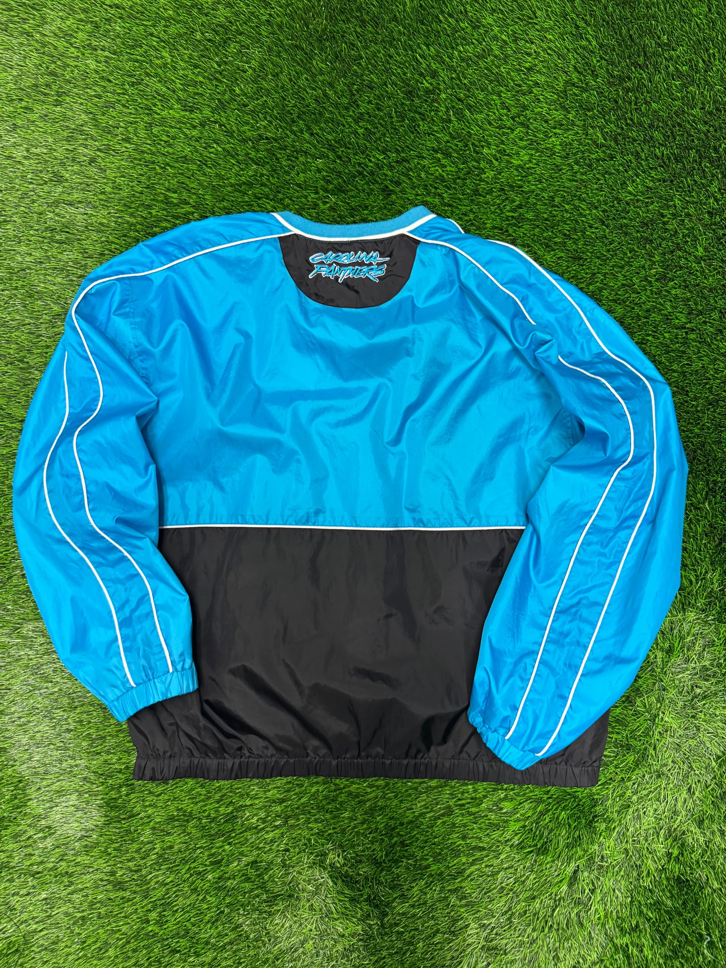 00s Carolina Panthers Two Tone Vintage NFL Windbreaker (L)
