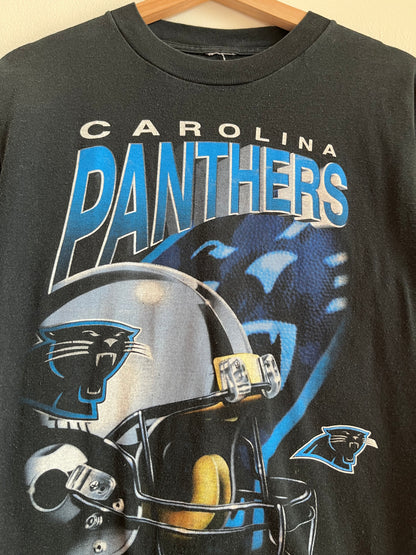 00s Carolina Panthers Helmet Shadow Graphic Tee (M)