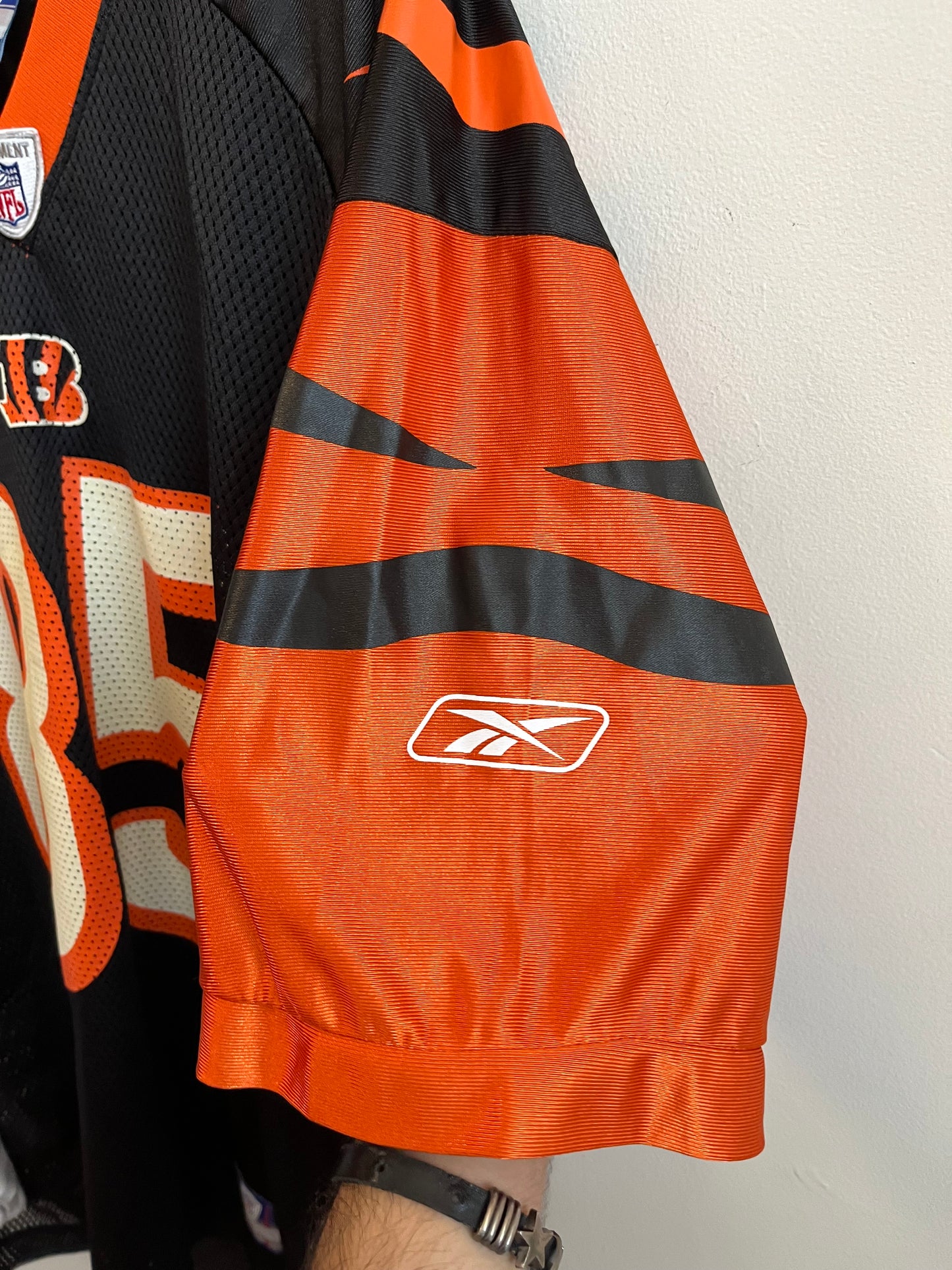 00s Cincinnati Bengals Ocho Cinco Chad Johnson Reebok Jersey (L)