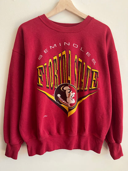 90s Florida State Seminoles Nutmeg Crewneck (L)