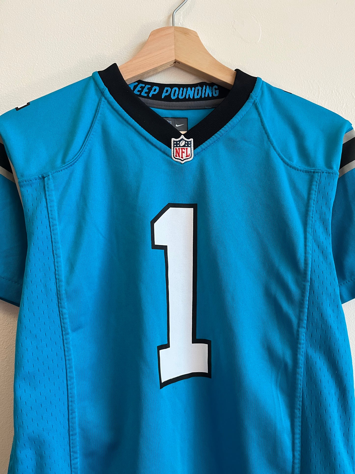 2015 Carolina Panthers Cam Newton Blue Nike Jersey (Youth M)
