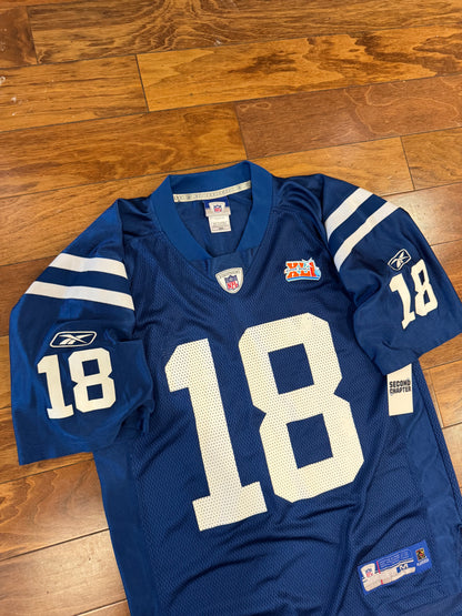 00s Indianapolis Colts Peyton Manning #18 Reebok NFL Jersey (M)