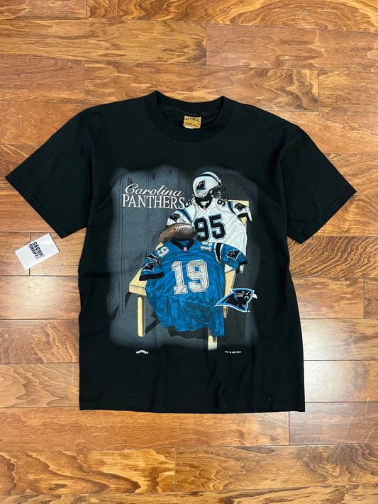 1995 Carolina Panthers Nutmeg Lockeroom Graphic Tee (L)