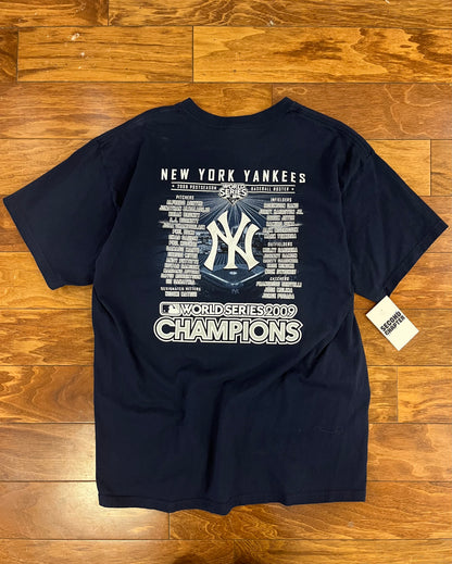 2009 New York Yankees World Series Navy Tee (L)
