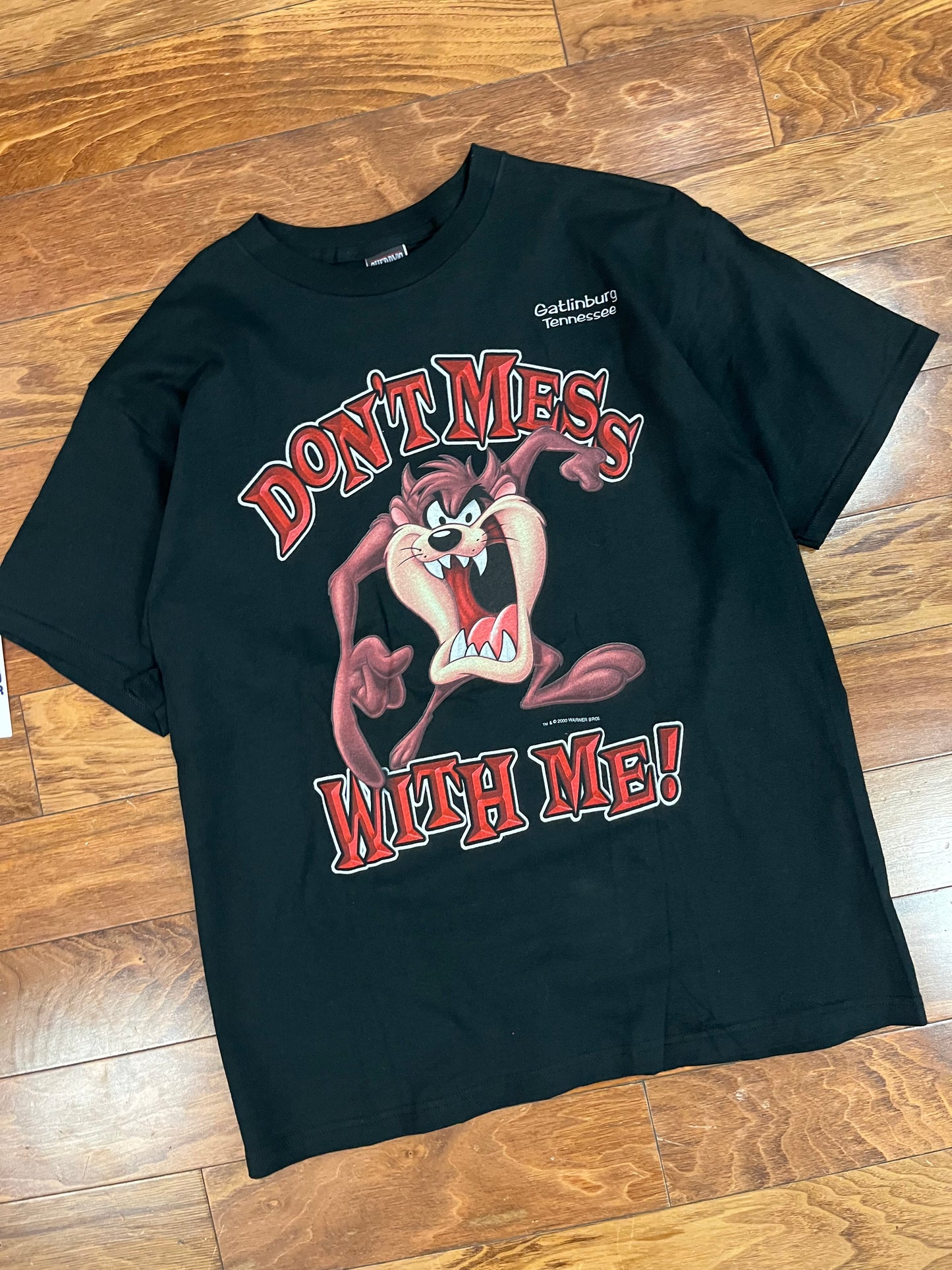 2000 Taz "Don't Mess with me" Vintage Looney Tunes Tee (L)