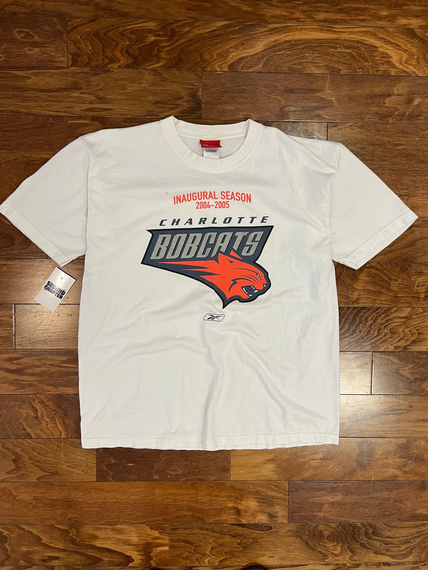 2004-2005 Charlotte Bobcats Inaugural Season Tee (L)