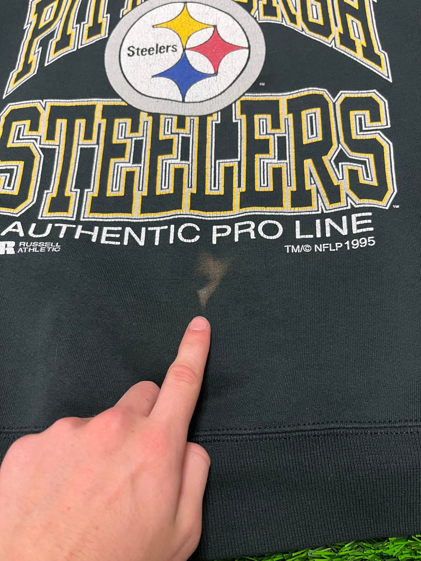 1995 Pittsburgh Steelers Russell Pro Line Crewneck (XL)