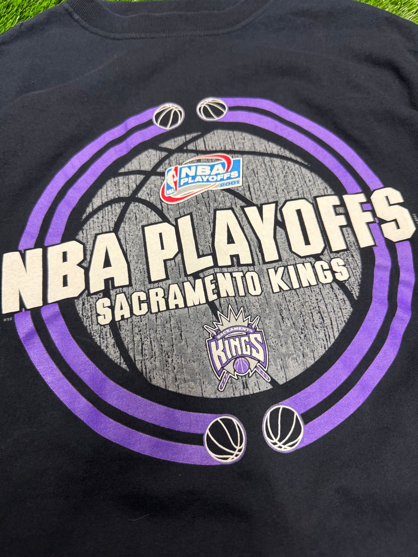 2001 Sacramento Kings Vintage NBA Playoffs Tee (L)