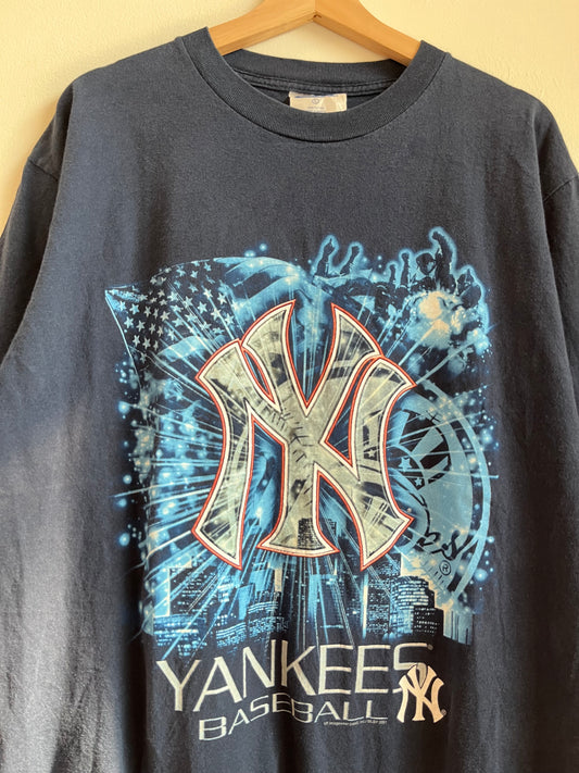 2001 New York Yankees CSA Big Flag Tee (L)
