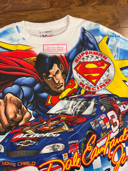 1999 Dale Earnhardt Nascar Superman Deadstock AOP Tee (L)