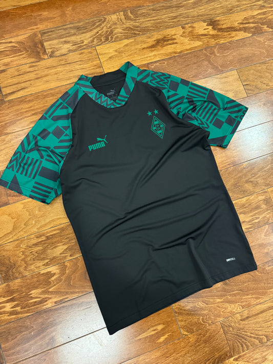 Puma Borussia Black/Green Soccer Jersey 2022-23 Kit (M)