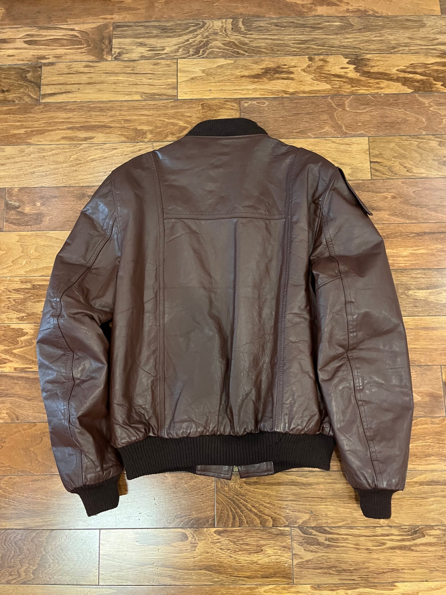 80s Sears Leather Shop Vintage Jacket (L)