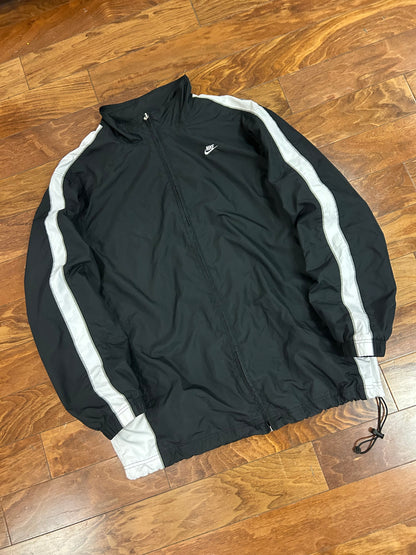 00s Nike Vintage Black & White Windbreaker (XL)