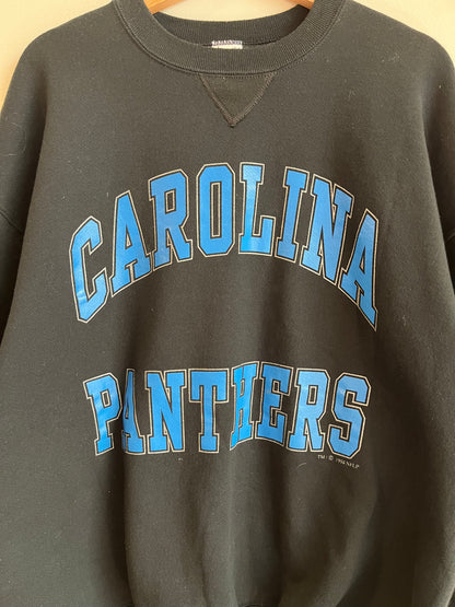 90s Carolina Panthers Russell Spell Out Crewneck (XL)