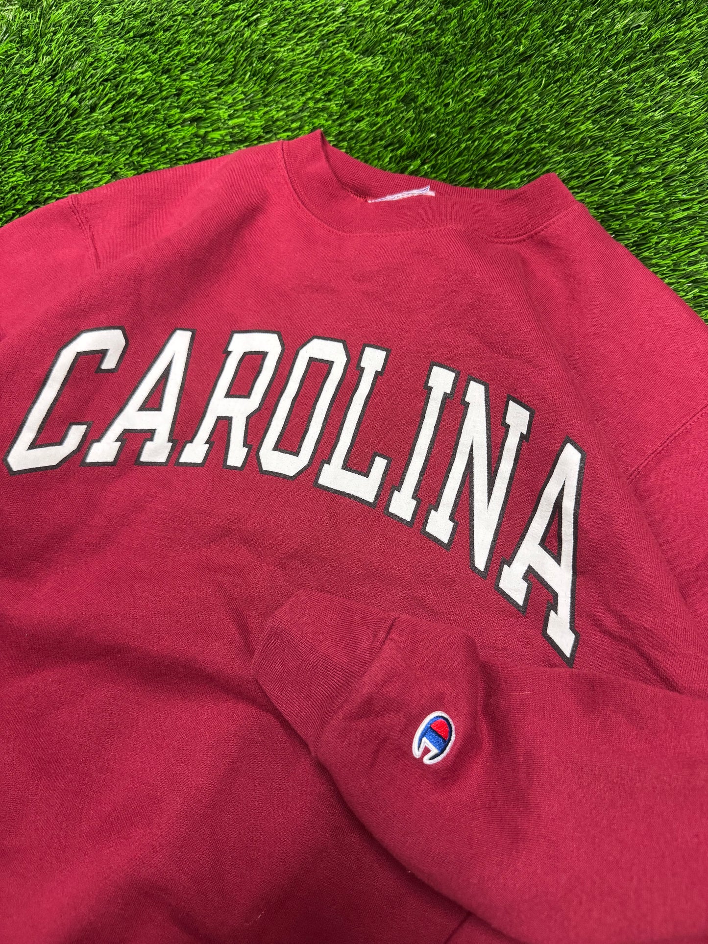 University Of South Carolina (USC) Spell Out Champion Vintage Crewneck (M)