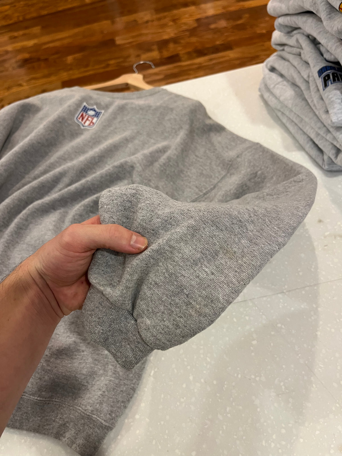 90s Carolina Panthers Starter Grey Crewneck (XXL)