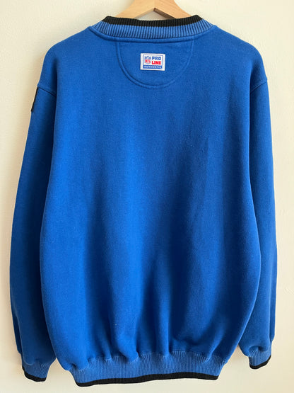 90s Indianapolis Colts Logo Athletic Embroidered Crewneck (L)