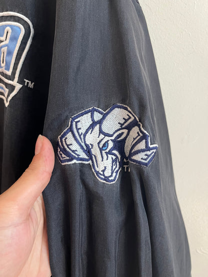 90s UNC Tar Heels Starter Faded Black Embroidered Windbreaker (XL)