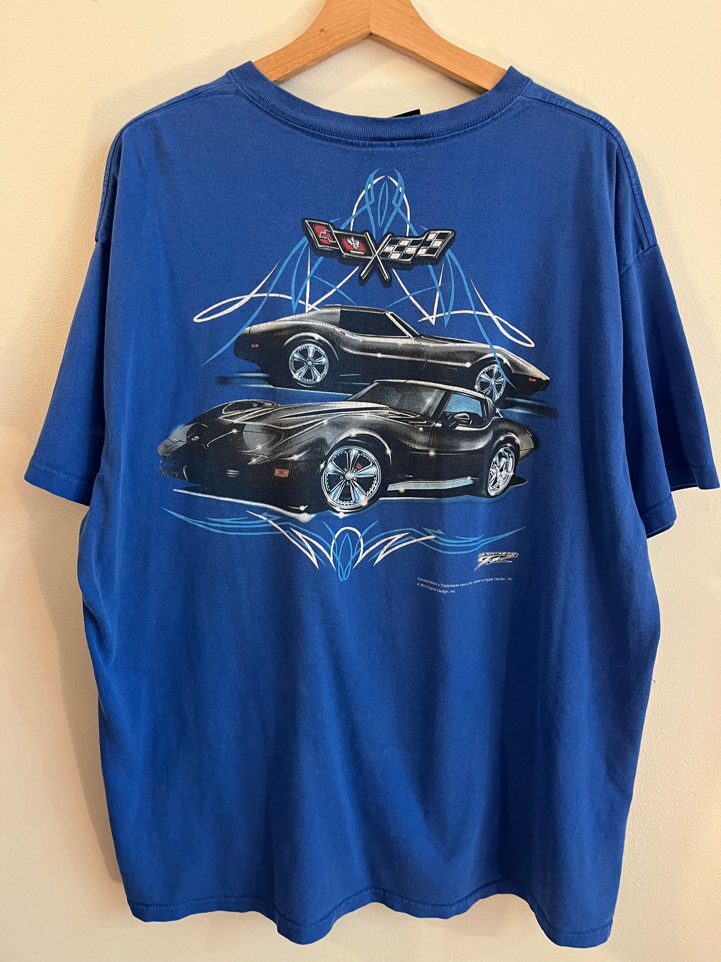 2012 C3 Corvette Wicked Metal Car Tee (XXL)