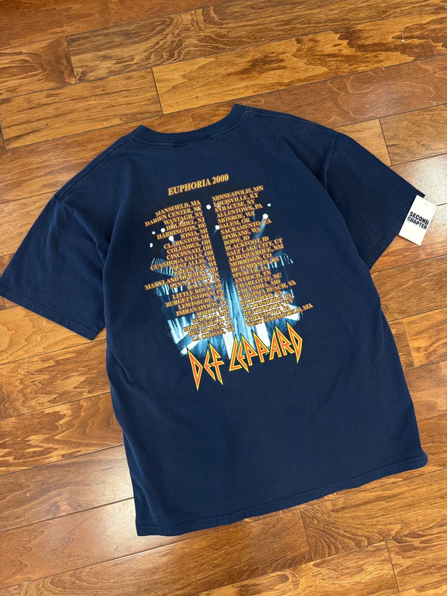 2000 Def Leppard "Euphoria" Rock Band Tour Tee (XL)