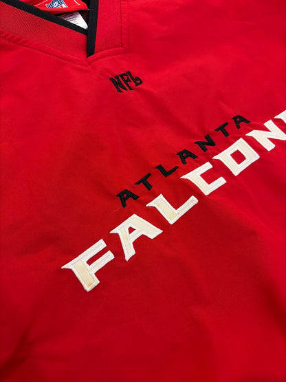 00s Atlanta Falcons Red NFL Windbreaker (L)