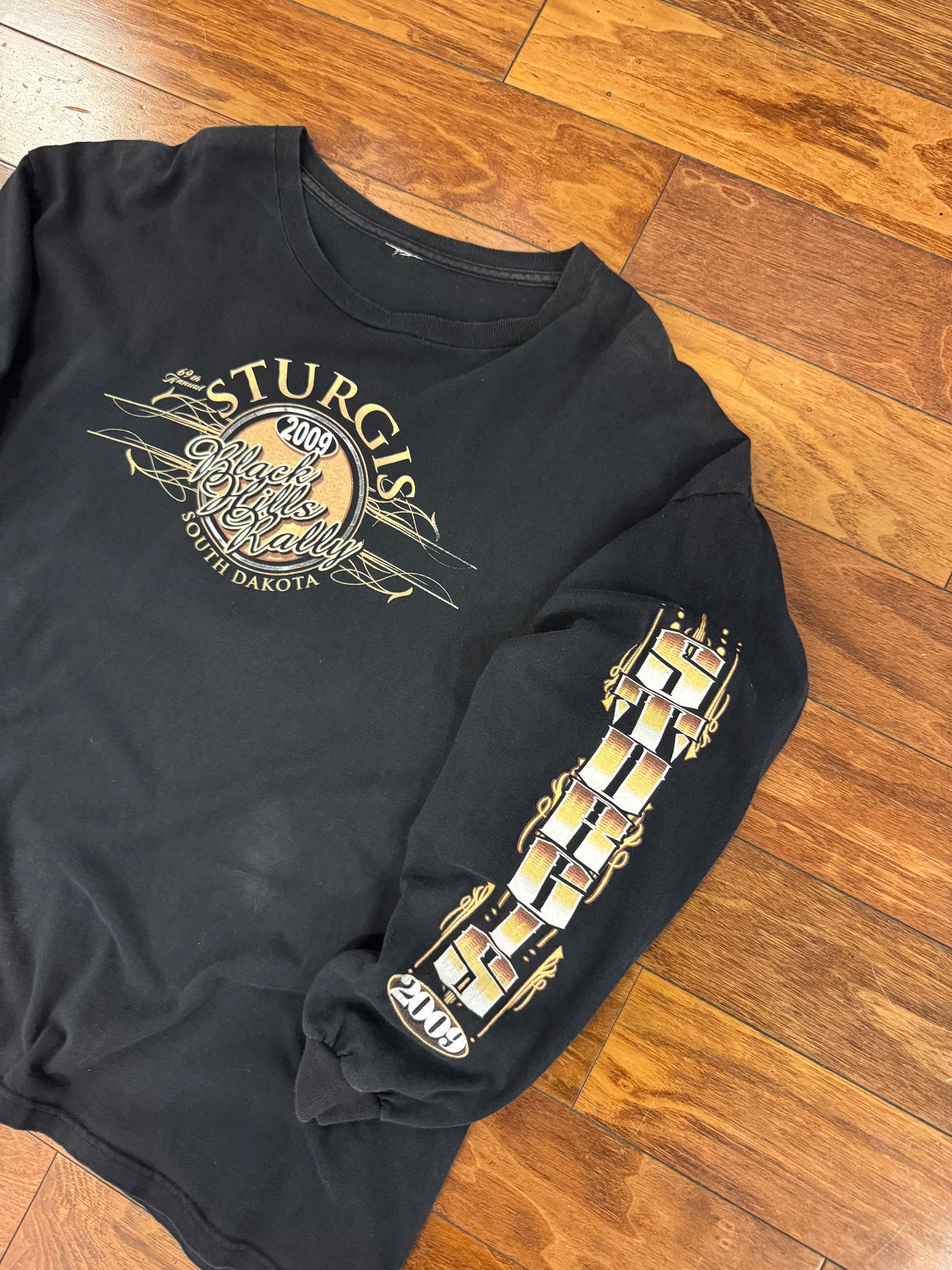 2009 Sturgis South Dakota Sleeve Hit Graphic Long-Sleeve Tee (XL)