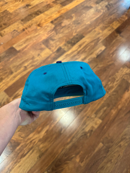 90s Charlotte Hornets Teal/Purple NBA Hat (OS)