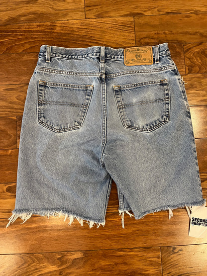 00s Tommy Hilfiger Distressed Jean Shorts (34)