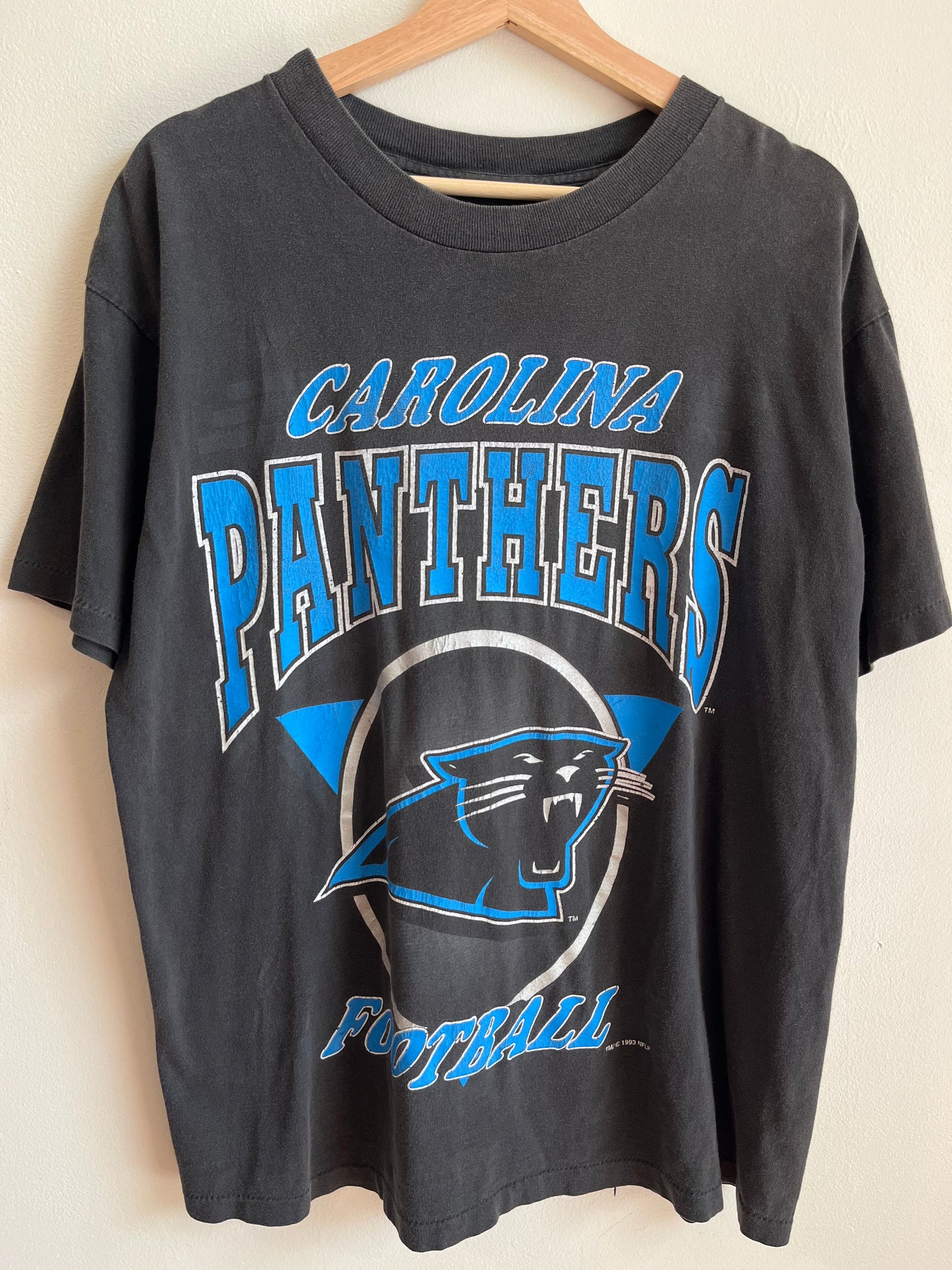 1993 Carolina Panthers Football Faded Tee (L)