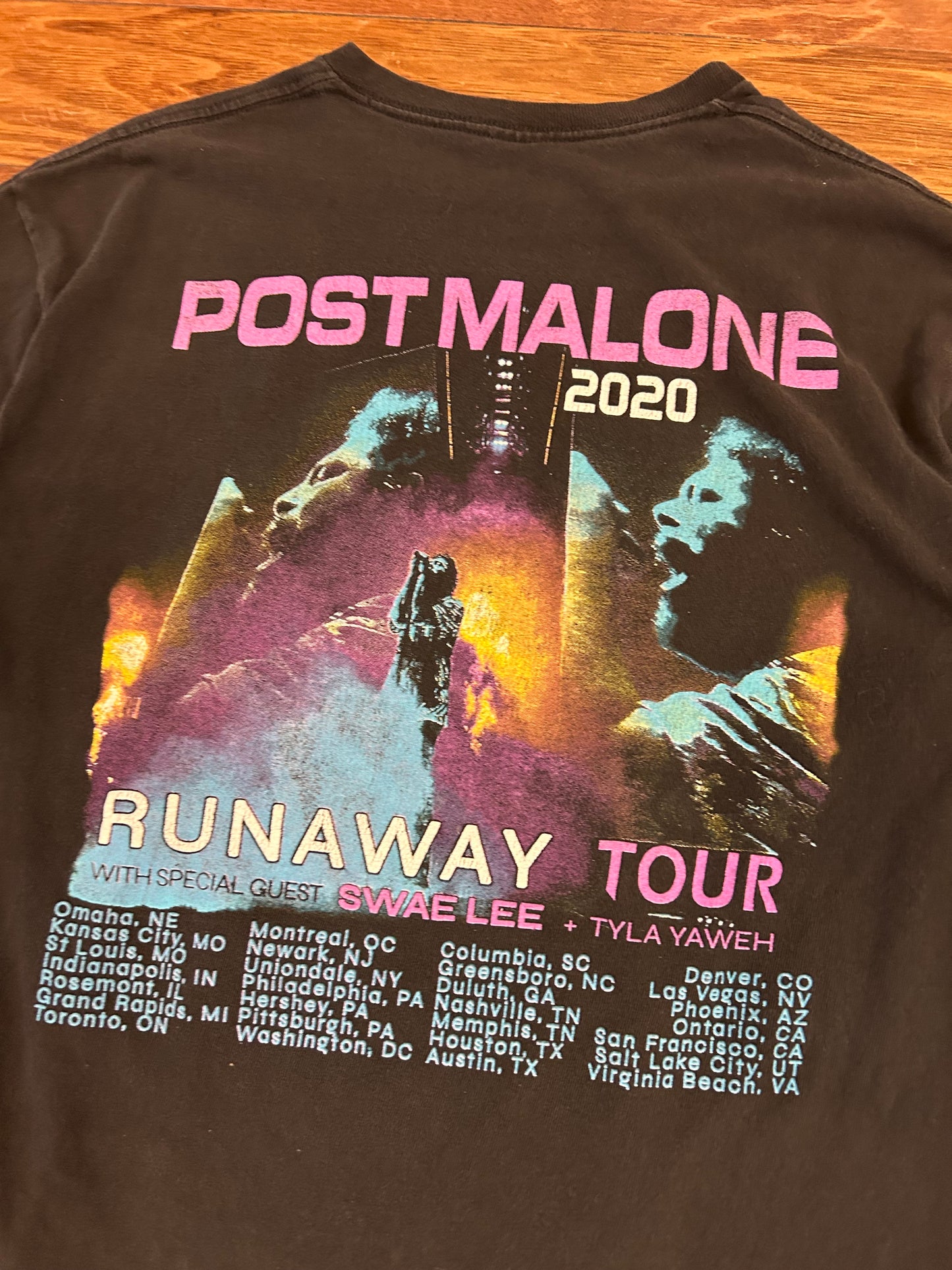 2020 Post Malone Runaway Tour Music Tee (L)