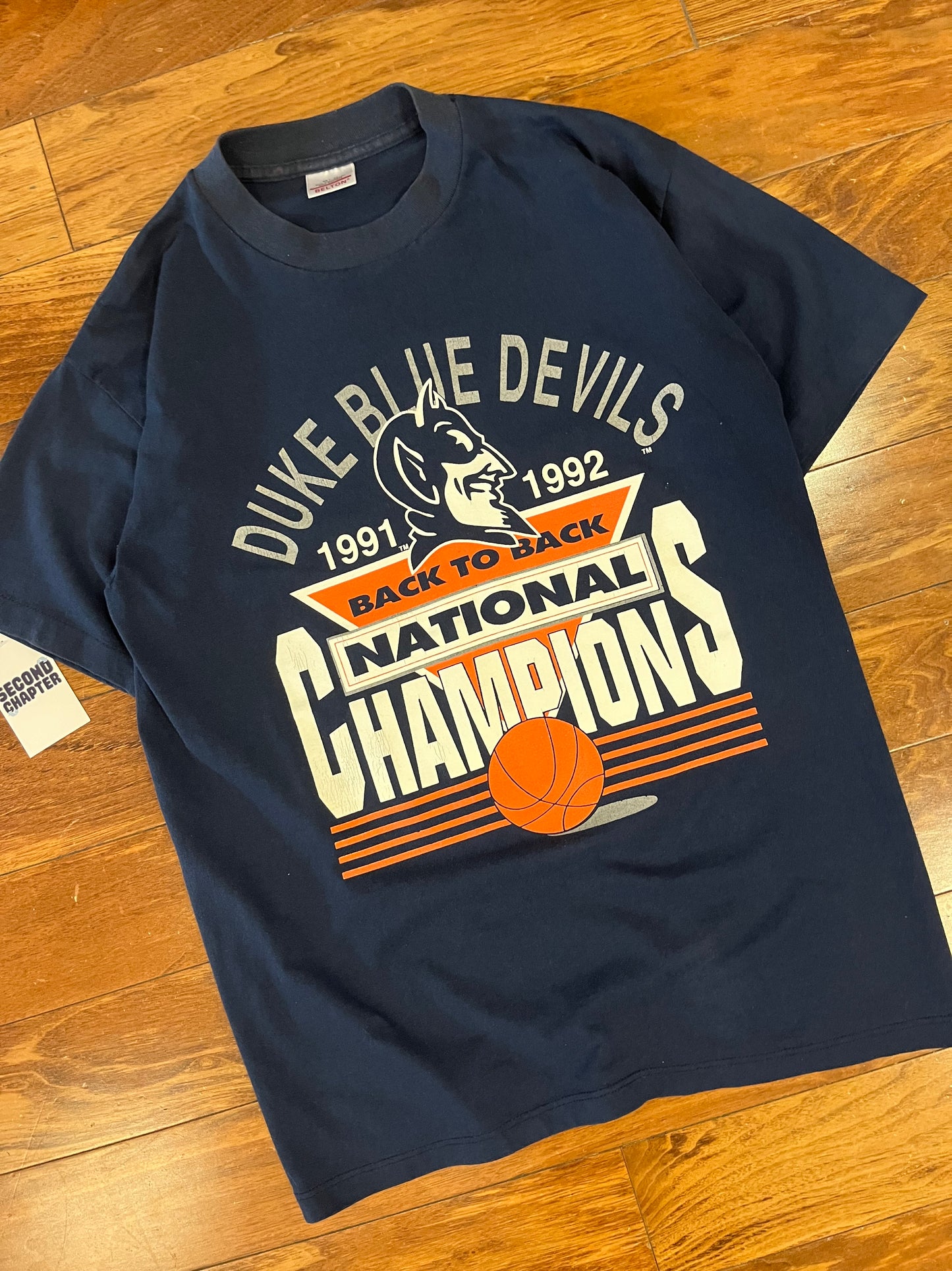 1992 Duke University NCAA Basketball National Champions Tee (L)