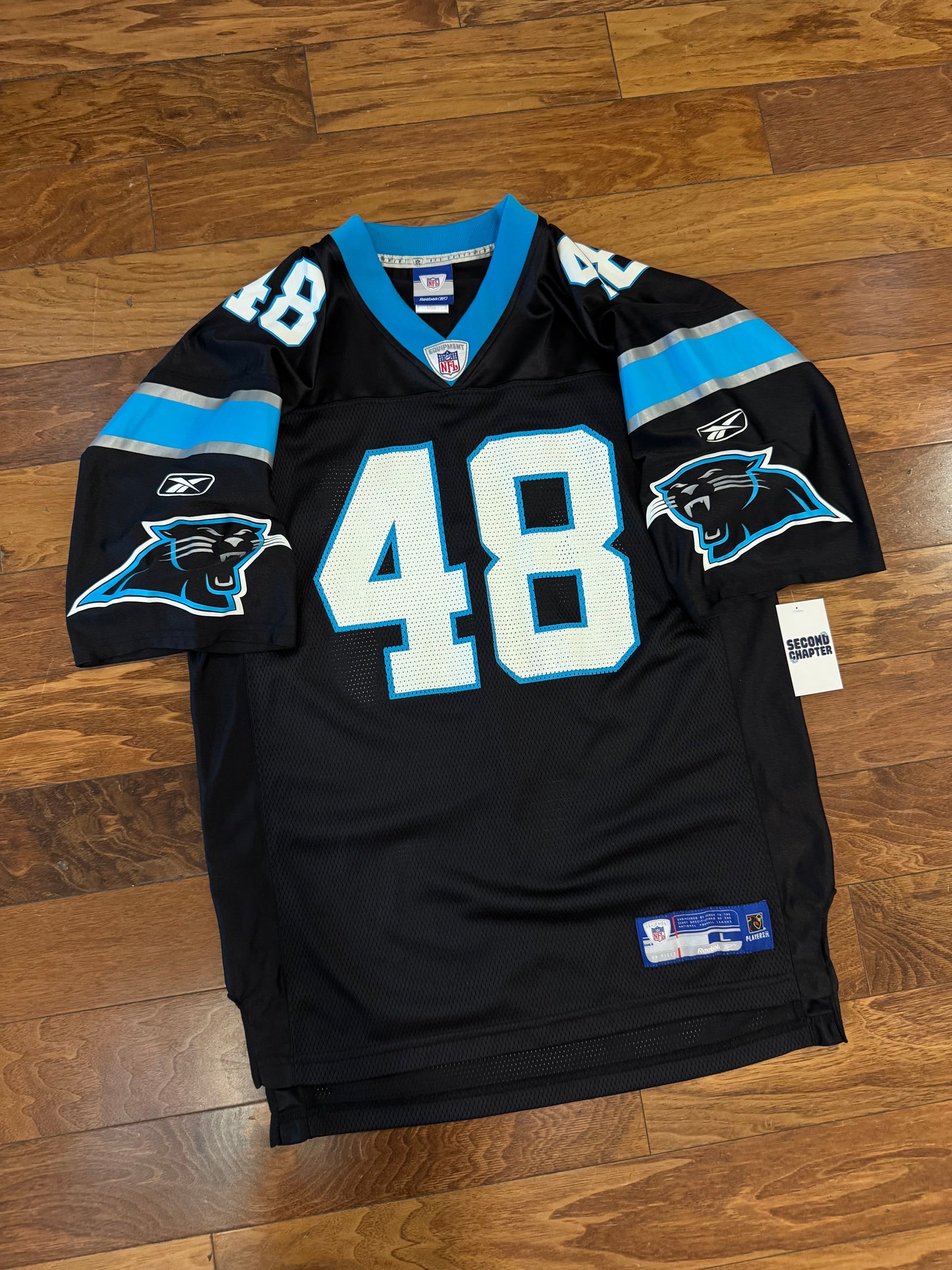00s Carolina Panthers Stephen Davis Home Jersey (L)