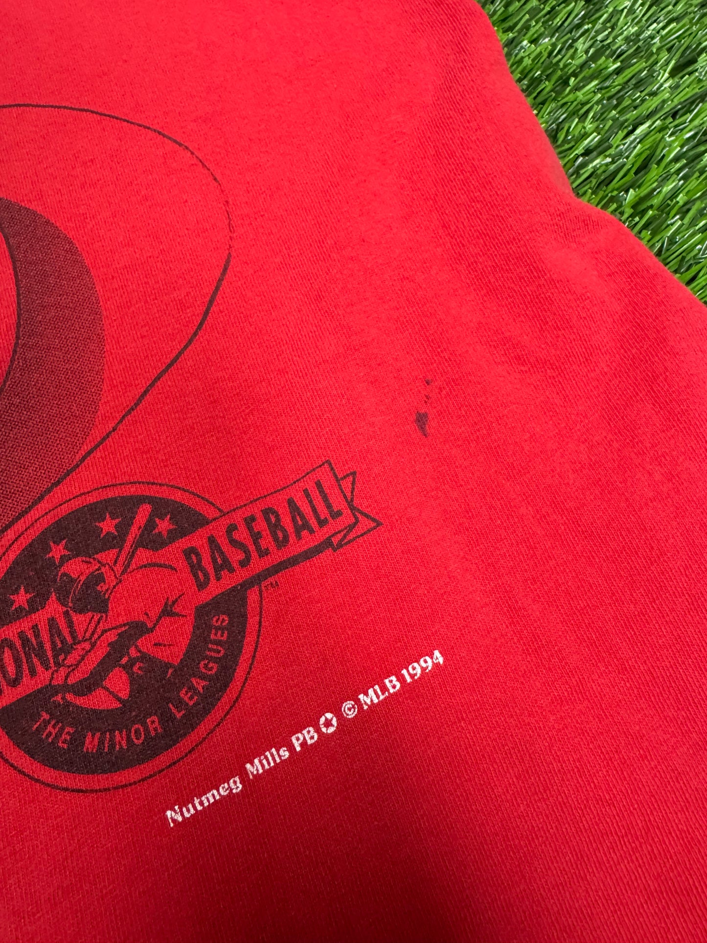 1994 Hickory Crawdads Minor League Breakthrough MLB Nutmeg Vintage Tee (L)