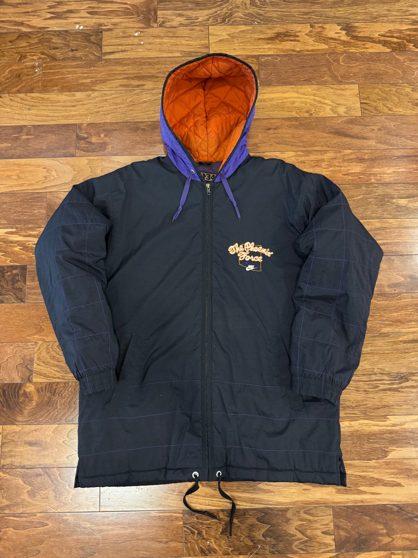 90s Phoenix Suns Charles Barkley Nike Force Parka Puffer Jacket (M)