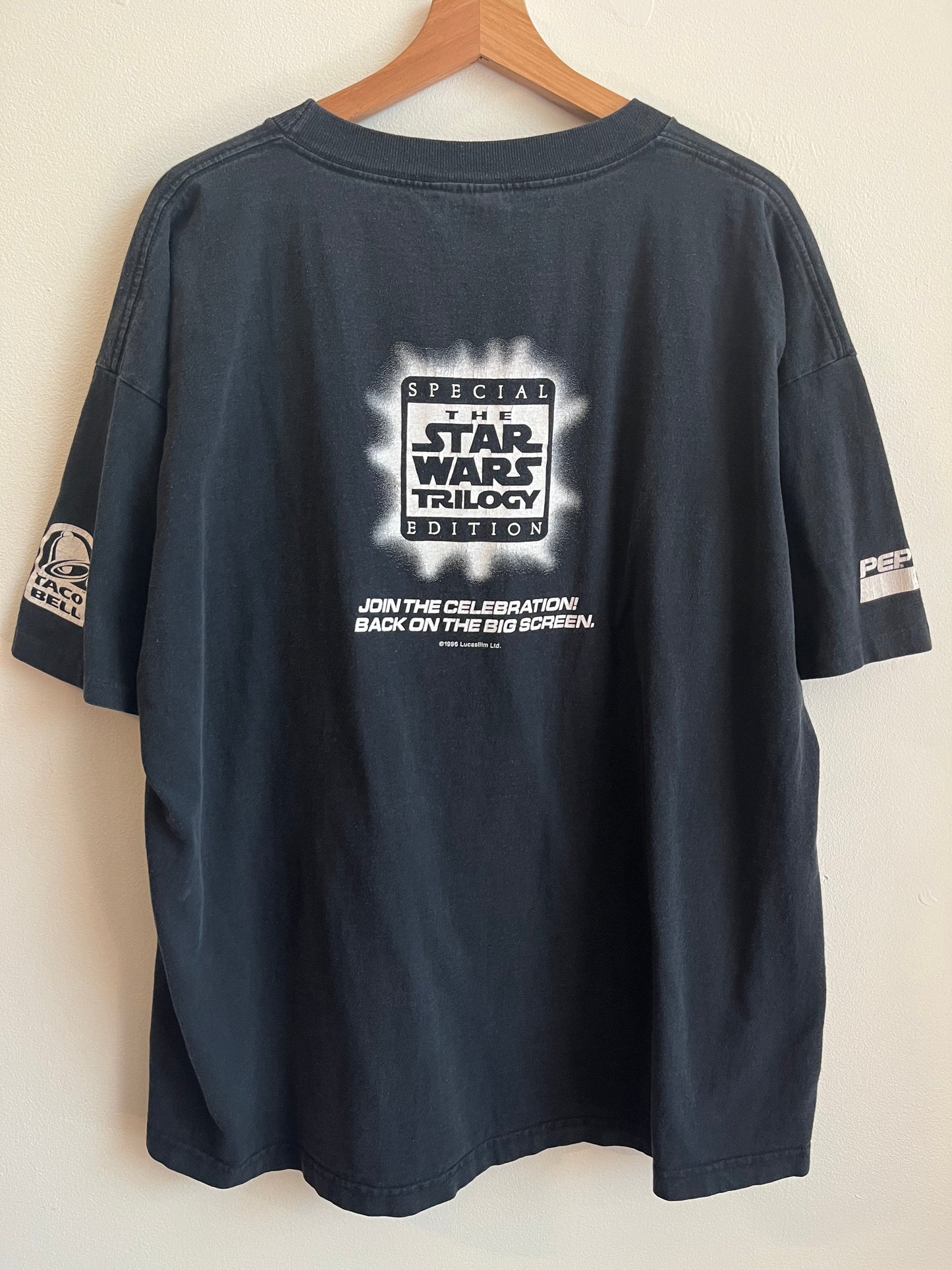 1996 Star Wars "Play The Force Game" Taco Bell Promo Tee (XXL)