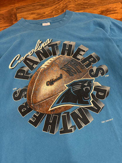 1996 Carolina Panthers Logo 7 Graphic Tee (L)