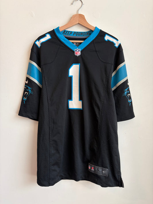 00s Carolina Panthers Cam Newton Nike Home Jersey (L)