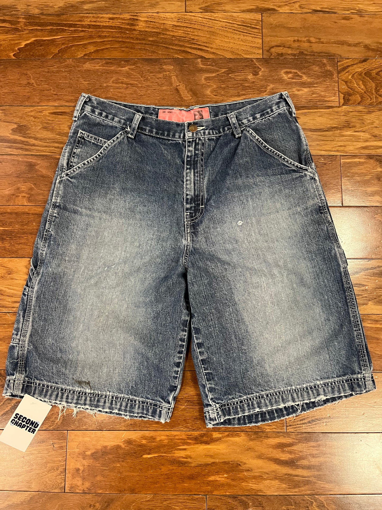 00s Mossimo Dark Wash Carpenter Shorts (34)