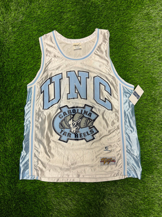 90s University of North Carolina (UNC) Michael Jordan Bottom Line NCAA Basketball Jersey (L)
