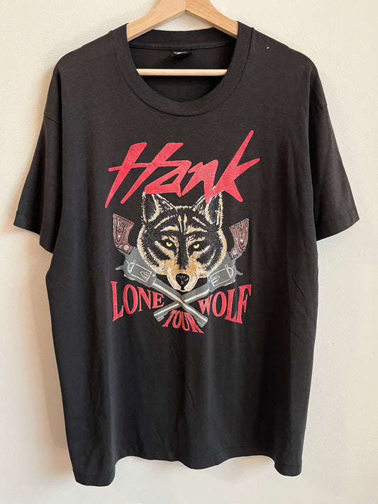 1990 Hank Williams Lone Wolf Music Tee (XL)