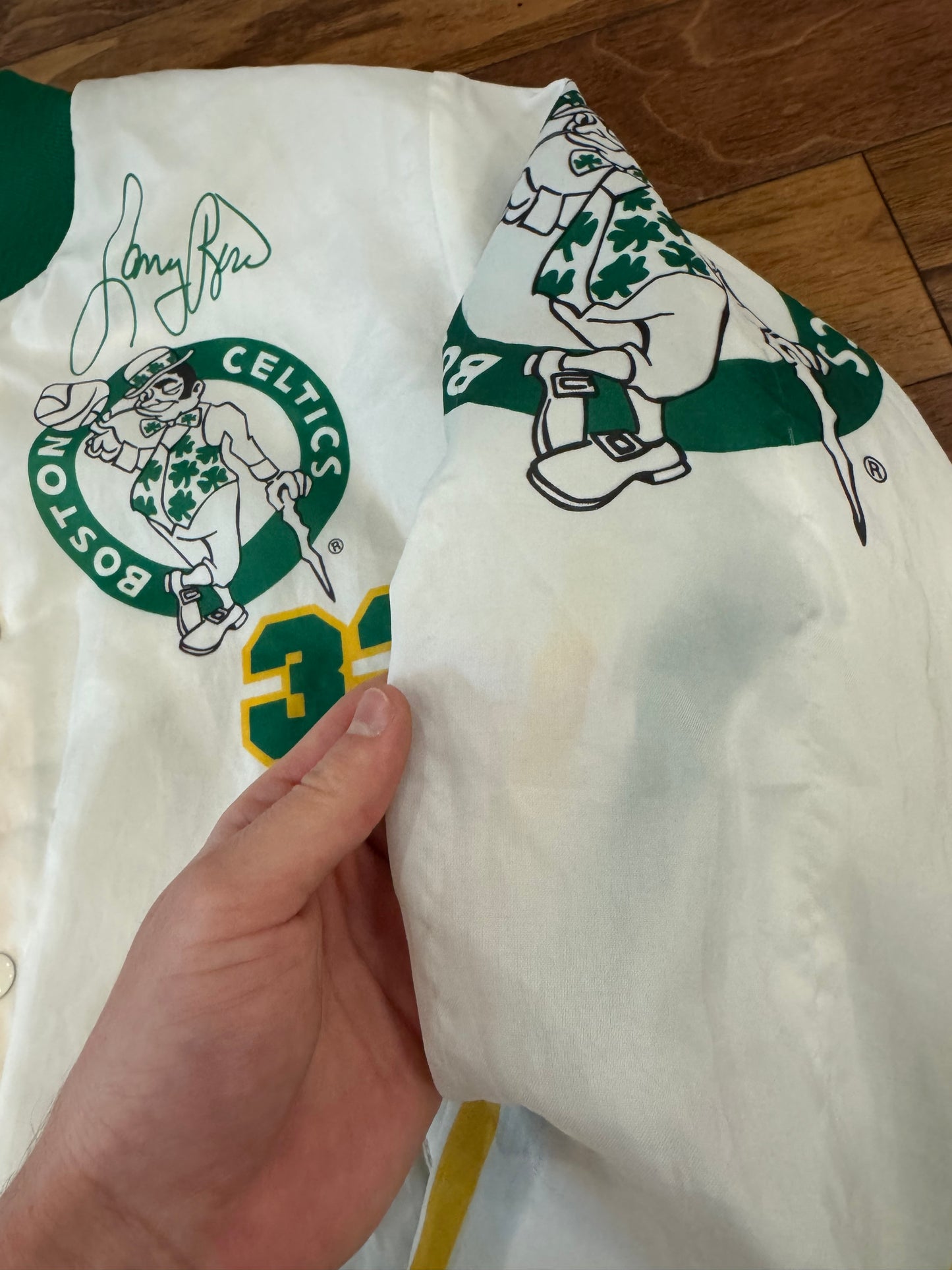 90s Larry Bird Boston Celtics Vintage Fanimation Jacket (M)
