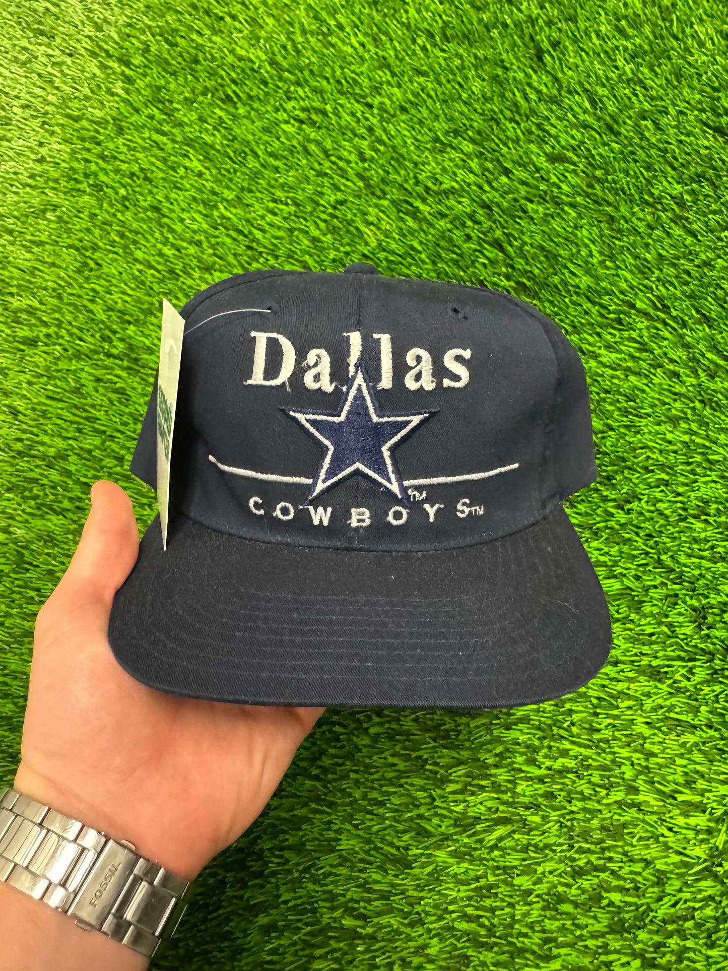 90s Dallas Cowboys Eastport Vintage NFL Snapback Hat (OS)