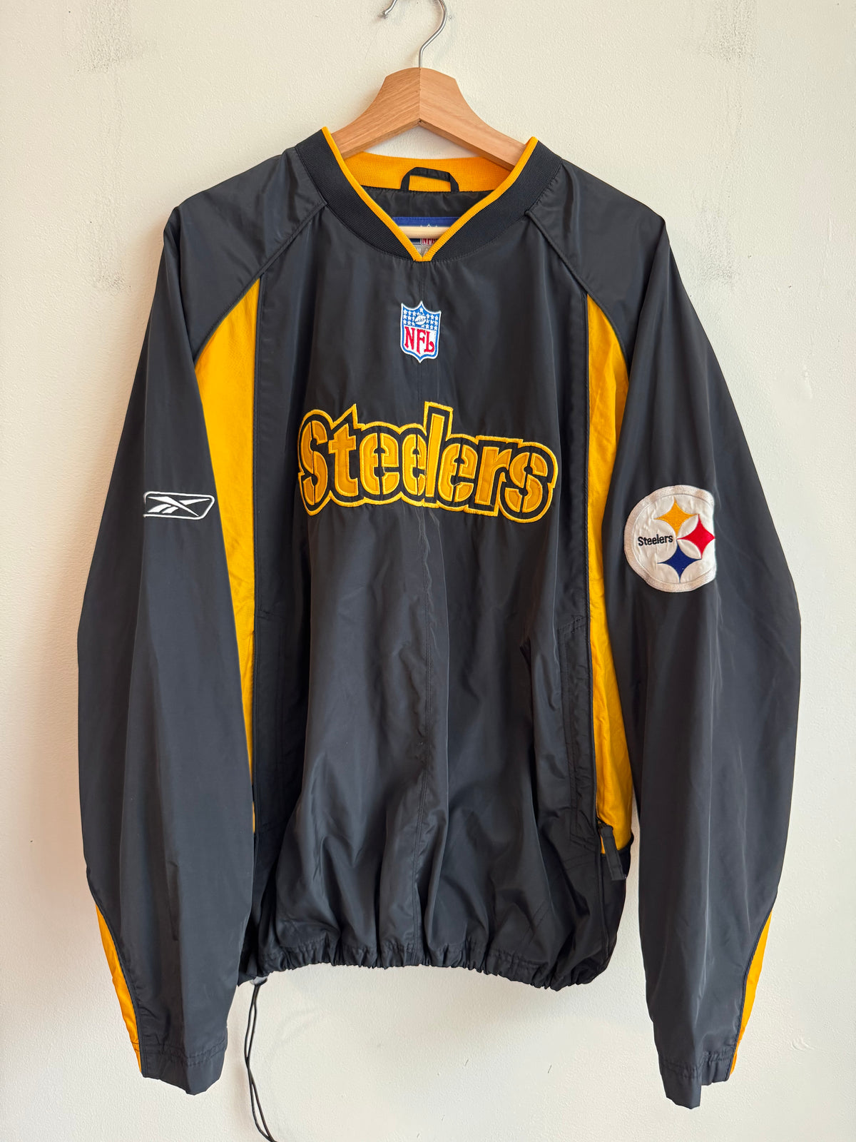 00s Pittsburgh Steelers Reebok Two Tone Windbreaker (M)