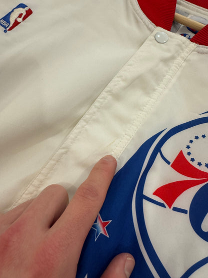 90s 76ers Vintage NBA Champion Warm Up Windbreaker Jacket (S)