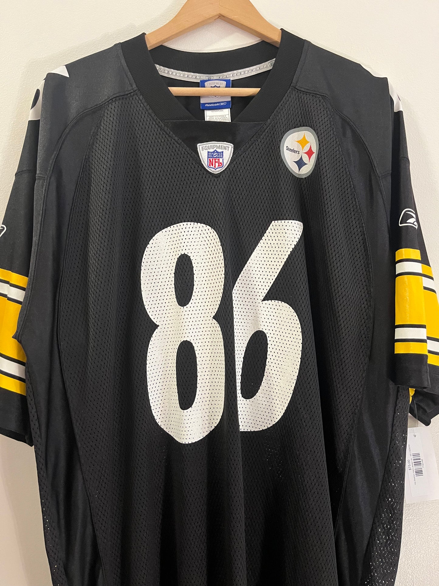 00s Pittsburgh Steelers Hines Ward Reebok Jersey(XL)