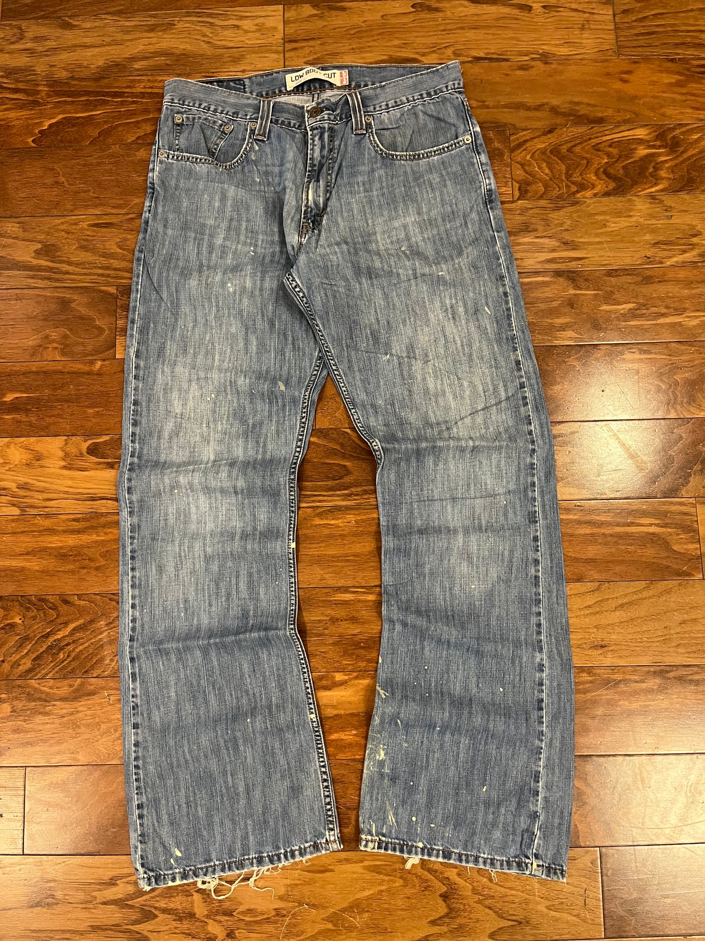 2009 Levi's 527 Paint Splatter Boot Cut Jeans (32 x 32)