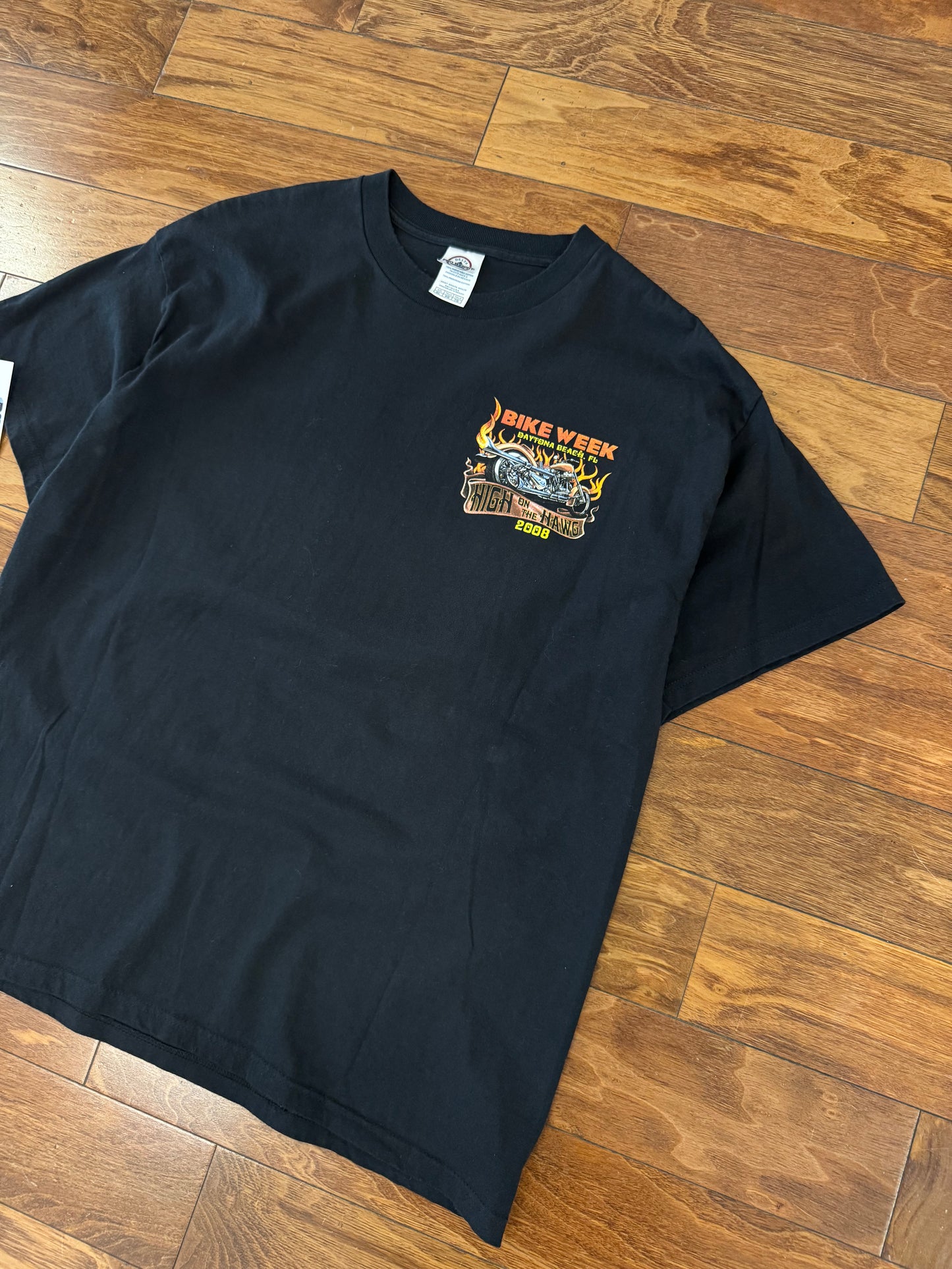 2008 Daytona Bike Week High On The Hog Vintage Tee (XL)