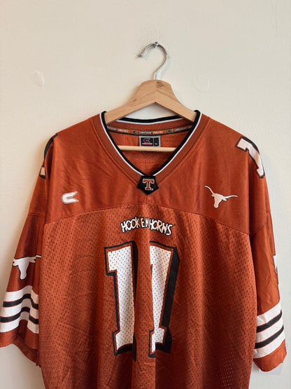 00s Texas "Hook Em Horns" Colosseum Football Cropped Jersey (XL)