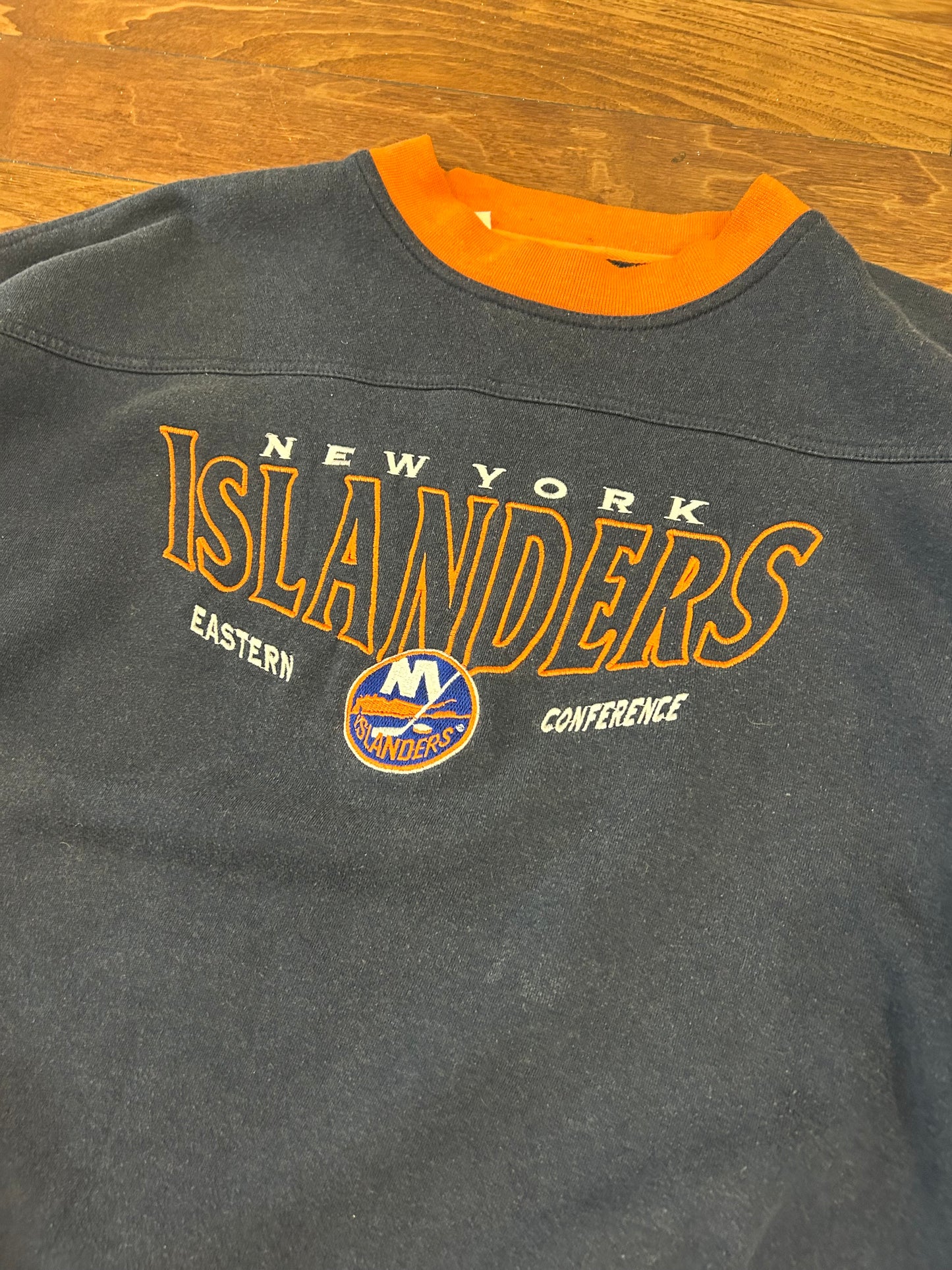 90s New York Islanders Vintage NHL Lee Hockey Crewneck (XXL)